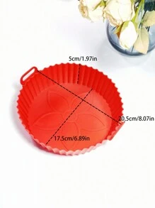 1入組矽膠炸鍋紙，廚房炸鍋防黏紙，炸鍋襯墊，炸鍋紙，空氣炸鍋用薄紙片 - 綠色 - 查看 5