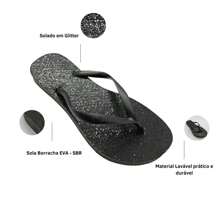 avenue shoes Women Flip-Flops - 黑色 - 查看 3