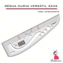 Régua Versátil Esquadro Patchwork Costura Modelista 3245 pet - Transparente - Visão 1