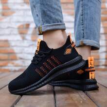 Men's And Women's Steel Toe Shoes, Anti-Smashing And Puncture-Proof Work Boots, Sports Shoes - Orange - View 12