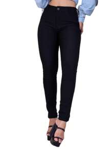 Women Jeans - 黑色 - 查看 3