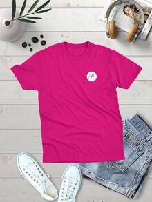 Men T-Shirts - Màu Hồng Tươi - Xem 1