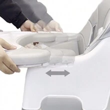 UBRAVOO Trona Bebé 6 Meses y Más, Trona 2 en 1 para Bebés y Niños Pequeños con Reposapiés, Doble Bandeja Desmontable, Trona Fácil de Limpiar para Niños y Niñas - Rosa - Ver 8