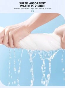 2入組一次性毛巾，旅行露營毛巾，方便攜帶柔軟毛巾適用於旅館浴室水療旅遊，強力吸水 - 白色 - 查看 5