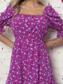 Women Dresses - Red Violet - View 5