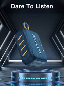 Zealot S75 便攜式無線音箱,48mm 揚聲器,雙振膜,內建 3000mah 電池,防水防塵