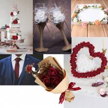 50/100/200/300/400/500入組迷你假玫瑰,適用於diy婚禮花束擺設、派對、嬰兒淋浴、相簿剪貼、禮品盒、diy藝術品、花圈 - 彩色 - 查看 6