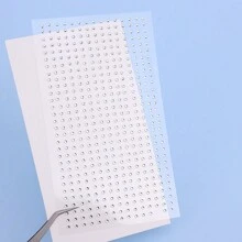 1pc  Tear Rhinestone Nose Stud Sticker, Non-Piercing, Self-Adhesive, Punk Style Fake Diamond Nose Ring For Halloween, Multi-Size Acrylic Diamond & Pearl Sticker, 450pcs/Sheet, Makeup And Nail Art Decor - Clear - View 11