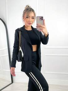 Women Two-Piece Outfits - Black - View 2