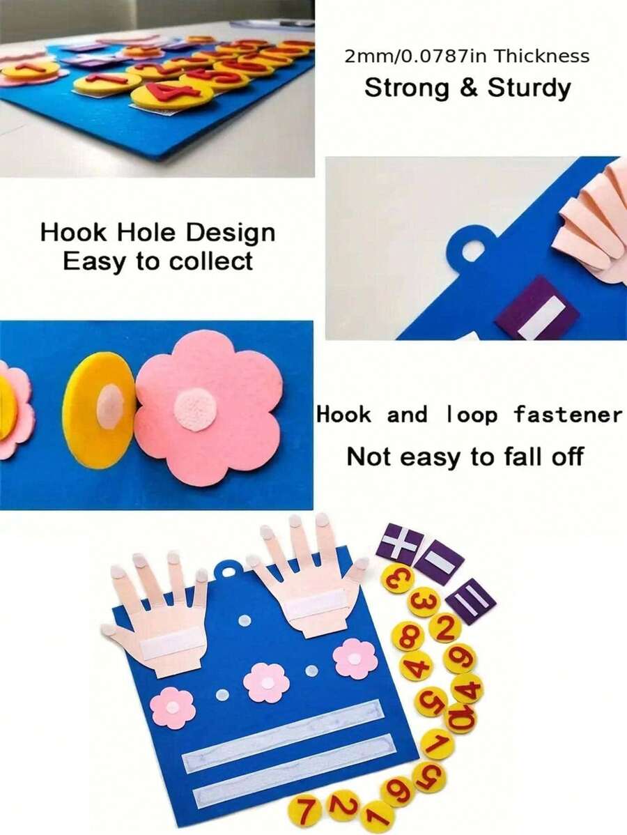 Christmas Decoration 1PC Montessori Learning Toddler Felt Educational