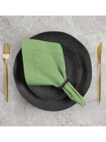 Table Napkins - Olive Green - View 1