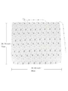 1pc Oeko-Tex Certified Cloud Print Comfortable & Breathable Nursing Cover/Shawl