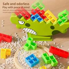32 PCS Balance Stacking Games, High Intellectual Building Blocks For Children Desktop Game, Swing Stack Balance Building Blocks Toy, Interactive STEM Toy For Kids And Adults, Random Color - Yellow - View 8