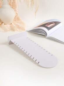 1入組白色複合板項鍊展示支架組織者