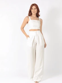 Women Pants - trắng - Xem 5