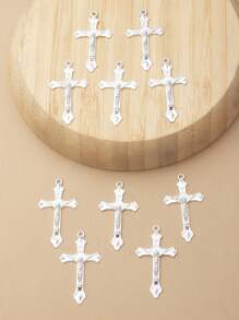 10入組新款歐美風銀色合金時尚復古男女項鍊和吊墜 - 吊墜 - 查看 13