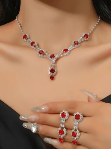 yijiangbeiting Bộ Trang Sức Nữ - Bạc - Xem 17