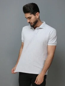 Men Polo Shirts - Light Grey - View 3
