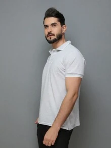 Men Polo Shirts - Light Grey - View 4