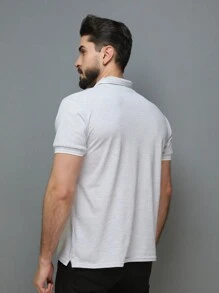 Men Polo Shirts - Light Grey - View 5