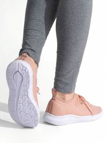 Women Wedge Sneakers - 乾枯玫瑰色 - 查看 3