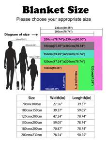 1pc Single-layer Thickened Flannel Cut Flower Checkered Solid Color Blanket, All Seasons Bedding Cover - Khaki - View 3