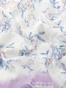 Boho 1 Nữ 90*90Cm Họa Tiết Họa Tiết Paisley Khăn Vuông Bandana Cho Ngoài Trời Khăn Bandana, Dây Buộc Tóc, Băng Đô Lý Tưởng Để Làm Đẹp Cho Vẻ Ngoài Của Bạn - Màu tím hoa cà - Xem 2