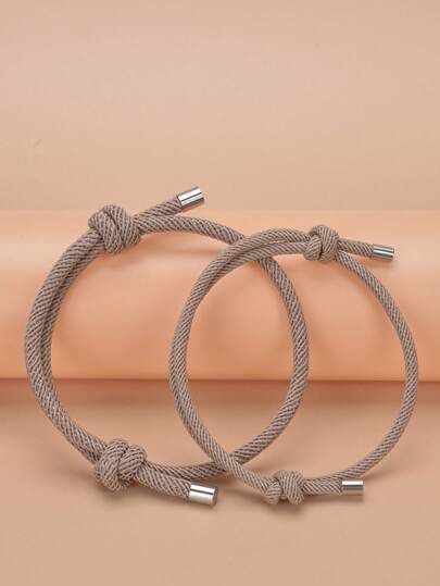 قطعتان من الأساور العصرية للرجال/النساء، سوار بسيط إبداعي، مناسب للارتداء اليومي