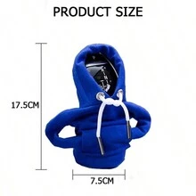 1PC Gear Shift Hoodie Cover Shift Cover Gear Handle Decoration Fits Manual Automatic Universal Car Shift Lever Interior Decor - Blue - View 4