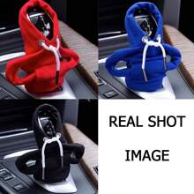 1PC Gear Shift Hoodie Cover Shift Cover Gear Handle Decoration Fits Manual Automatic Universal Car Shift Lever Interior Decor - Blue - View 2