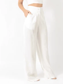 Women Pants - trắng - Xem 2