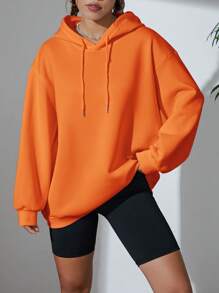 Women Sweatshirts - 亮橙色 - 查看 6