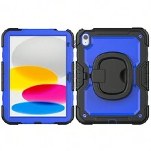 適用於 Ipad 5 代/6 代 9.7 英寸（黑色）兒童和女孩保護套,ipad10.9 英寸防震保護套帶筆架和 [360 環手柄支架],10.2 英寸 Ipad 保護套 9 代（多彩粉紅色） - 藍色 - 查看 10