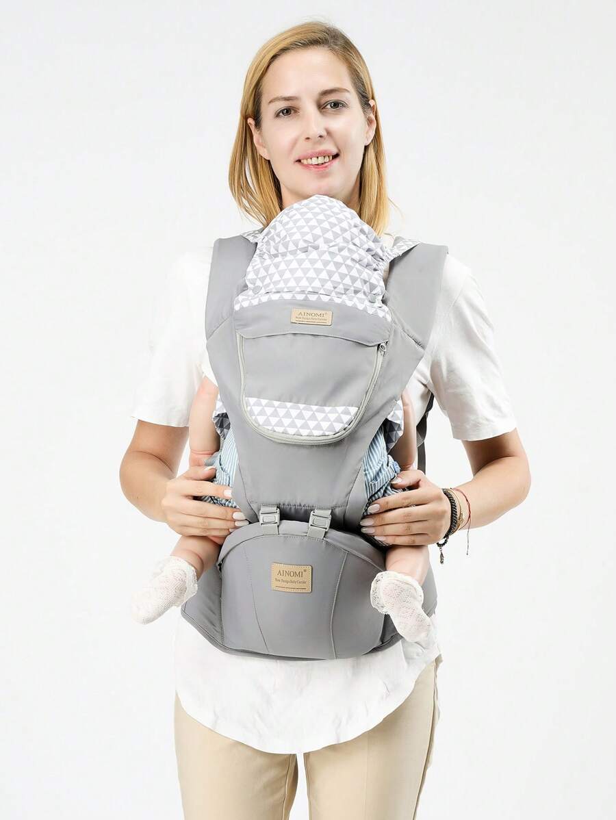 Portabebés Multifuncional Y Ligero, Mochila Portátil Para Bebés Al Aire Libre, Correa Para Llevar Niños Pequeños - Gris - Ver 1