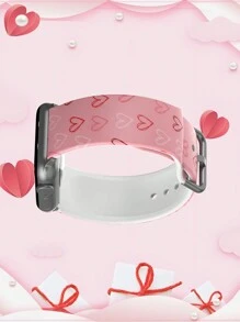 1 件双色心形硅胶表带，时尚休闲多色表带兼容 38mm 40mm 41mm 45mm 44mm 42mm 49mm，柔软弹性透气舒适腕带适用于 Ultra/SE/Series 10/9/8/7/6/5/4/3/2/1 - 彩色 - 查看 4