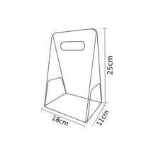 1pc Transparent Acrylic Gift Bag, Rose Floral Handbag Packaging Box, Festival Party Candy Gift Box, Portable Carrier Bag, Gift Wrapping Box - Clear - View 6