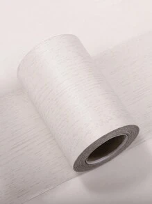 1卷10cmx500cm白橡木紋自粘門框貼紙,適用於簡約、復古、北歐風格家具裝修、門窗、破洞修補、diy仿木紋貼紙 - 白橡木 - 查看 4