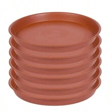 6 Packs Plant Saucer, 4 6 8 10 12 Inch Durable Plant Tray Flower Pot Saucer Round Pallets For Indoors And Outdoor, Plant Container Accessories