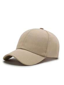 Men Minimalist Baseball Cap - Khaki - View 2