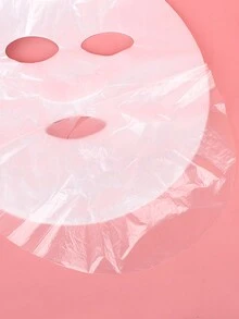 100片一次性塑膠面膜美容院家用,保濕保鮮 - 無色 - 查看 4