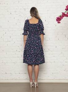 Women Dresses - Navy Blue - View 4
