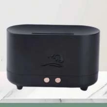 Nuvens chama Umidificador De Ar Difusor De Aroma Aromaterapia 200 Ml USB Ultrasonic Óleo Essencial Quarto Fragrância - Preto e Branco - Visão 4