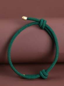 1 Stück minimalistisches gewebtes Armband für Frauen, mehrfarbig, vielseitig, Student Alltagszubehör, Geschenk für Feiertage