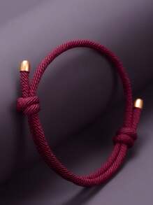 1 Stück minimalistisches gewebtes Armband für Frauen, mehrfarbig, vielseitig, Student Alltagszubehör, Geschenk für Feiertage