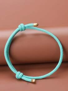 1 Stück minimalistisches gewebtes Armband für Frauen, mehrfarbig, vielseitig, Student Alltagszubehör, Geschenk für Feiertage