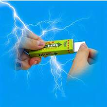 1 件随机电击口香糖玩具，青少年创意恶作剧玩具，堵嘴电击笔玩具