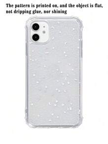 Star & Moon Print Clear Case Compatible With IPhone Compatible With IPhone 11,IPhone 13,IPhone 14 Pro Max - Clear - View 1