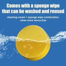 3.38oz White Shoe Cleaner & Polish Cream For All Kinds Of Leather Cleaning