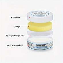 3.38oz White Shoe Cleaner & Polish Cream For All Kinds Of Leather Cleaning