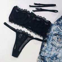 Women Sexy Lingerie Sets - màu đen - Xem 1
